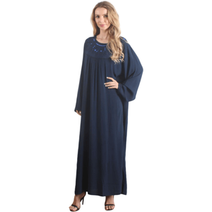 Kaftan Clássico Lady Black Frisado