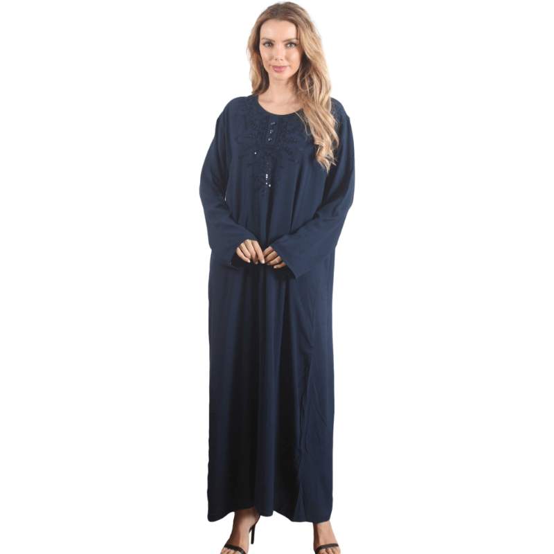 Kaftan Clássico Lady Black Frisado