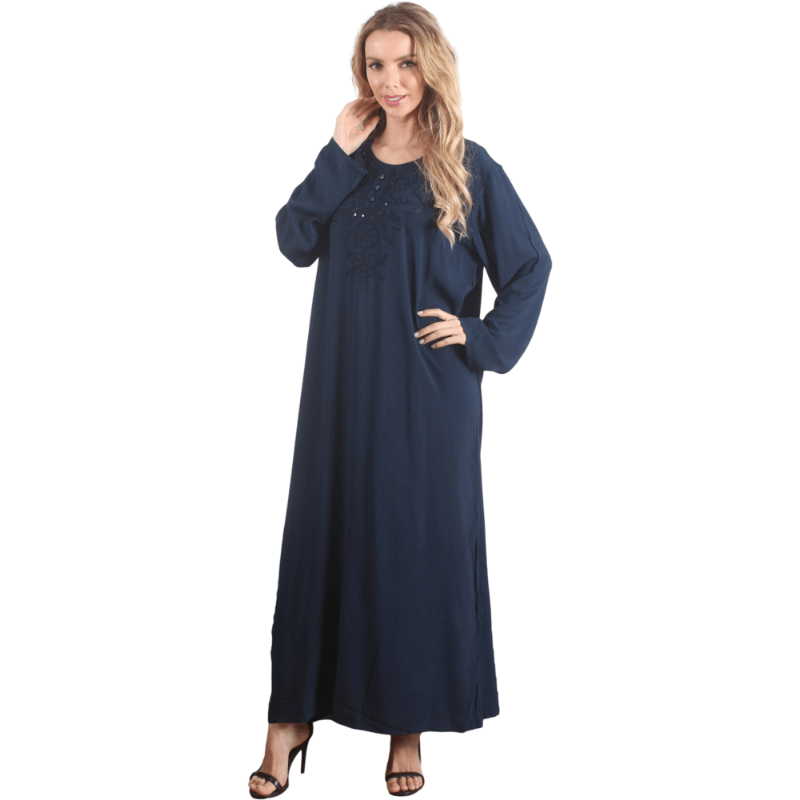 Kaftan Clássico Lady Black Frisado