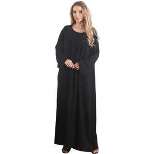 Kaftan Clássico Lady Black Frisado